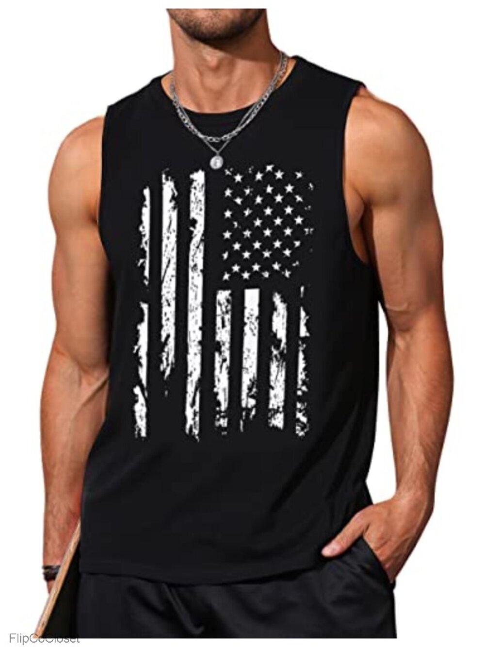 Mens Graphic Tank Top Sleeveless Muscle Shirt Patriotic USA Flag 1776 Summer